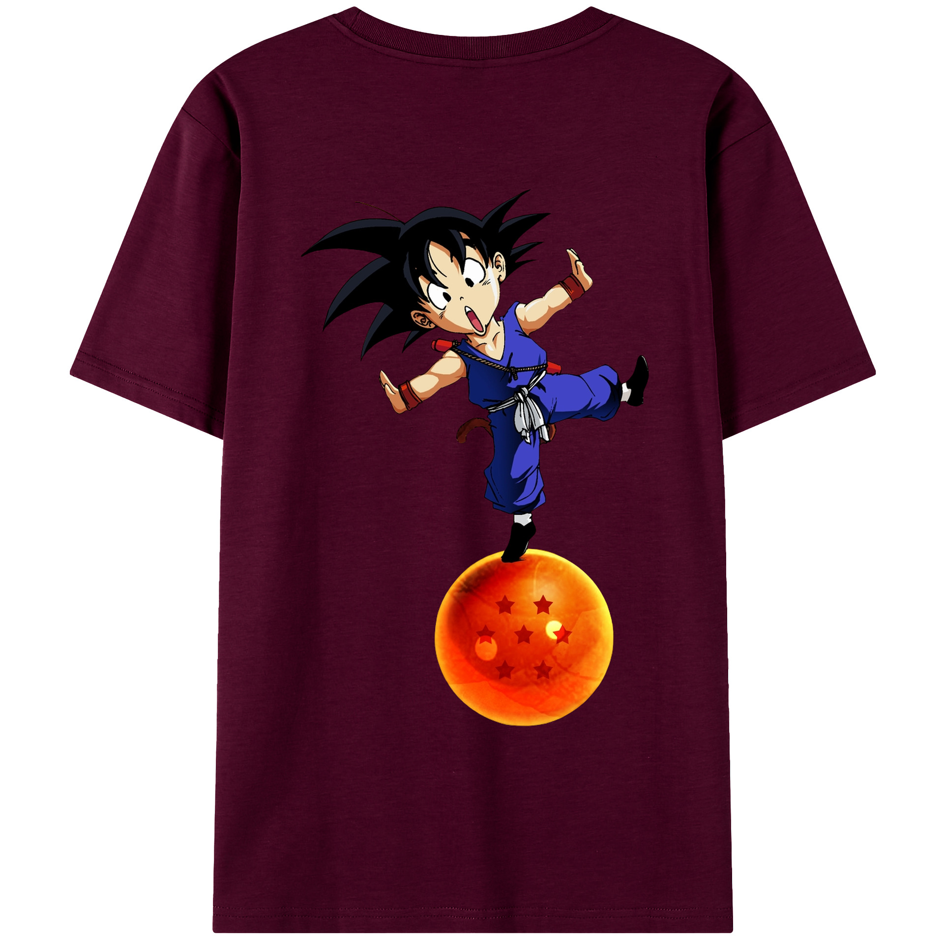（画像用） ドラゴンボール 孫悟空（そん ごくう）Son Goku カカロット DRAGON BALL Kakarotto レディース半袖Tシャツ(バックプリント)
